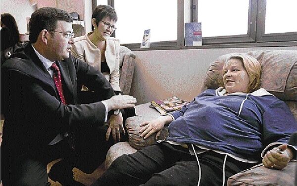 Expectant mum in safe hands