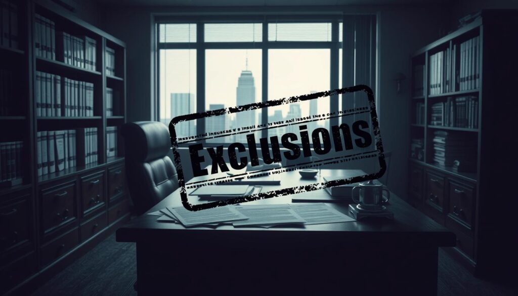 small business insurance exclusions
